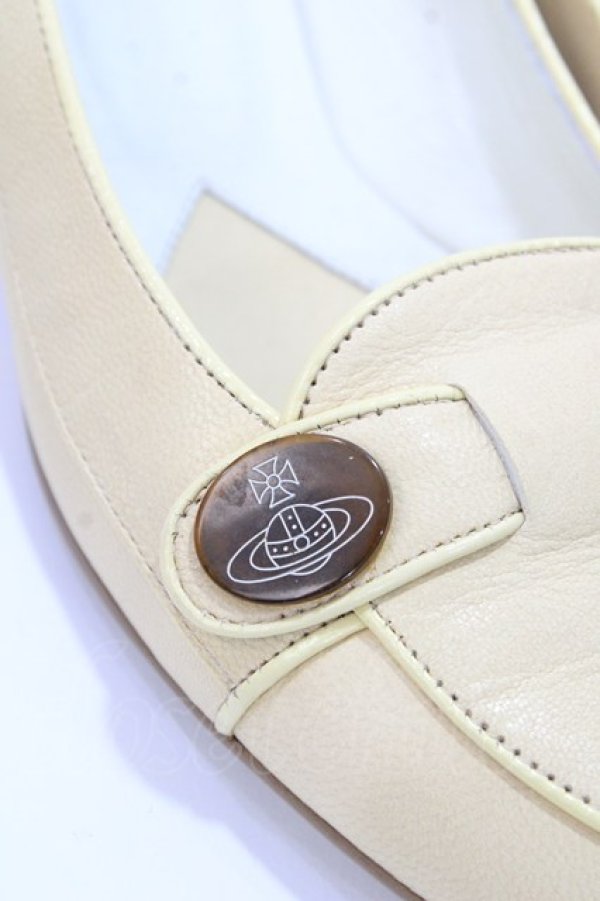 画像5: ヴィヴィアンウエストウッド 中古 / レザーフラットパンプス 37 ベージュ  Y-25-09-07-062-sh-SZ-ZY (5)