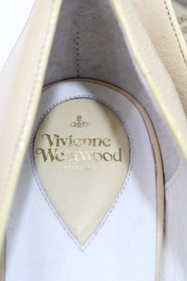 画像6: ヴィヴィアンウエストウッド 中古 / レザーフラットパンプス 37 ベージュ  Y-25-09-07-062-sh-SZ-ZY (6)