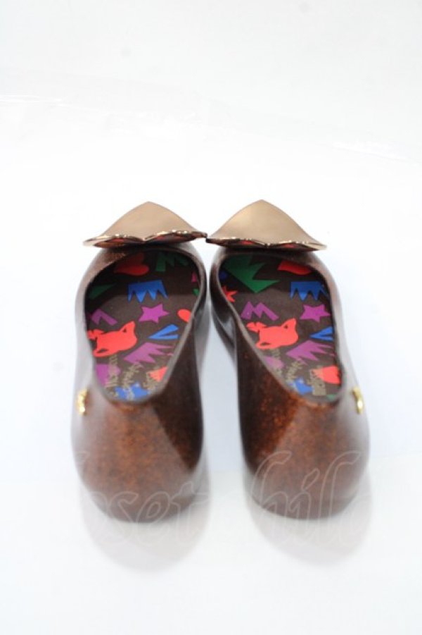 画像3: ヴィヴィアンウエストウッド 中古 / ハートフラットシューズ USA6 ブラウン  Y-25-09-07-063-sh-SZ-ZY (3)