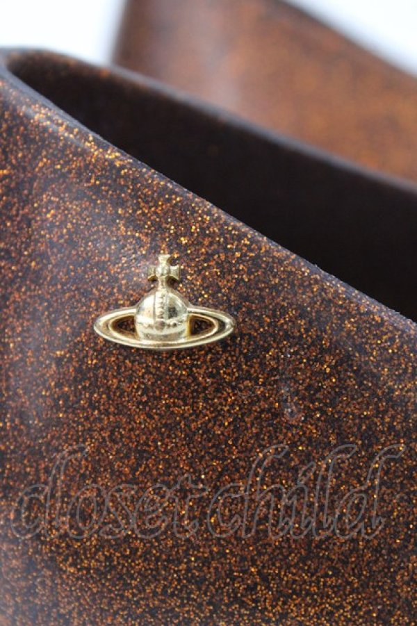 画像5: ヴィヴィアンウエストウッド 中古 / ハートフラットシューズ USA6 ブラウン  Y-25-09-07-063-sh-SZ-ZY (5)