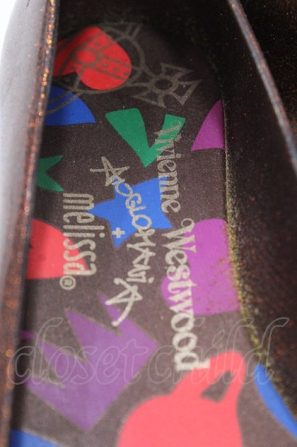 画像6: ヴィヴィアンウエストウッド 中古 / ハートフラットシューズ USA6 ブラウン  Y-25-09-07-063-sh-SZ-ZY (6)