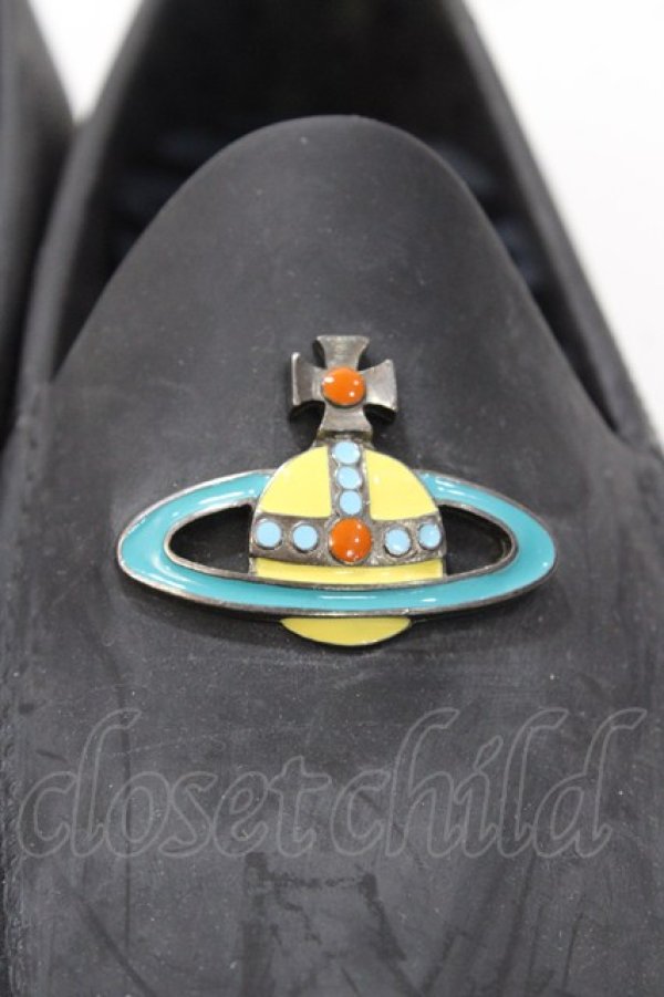 画像5: ヴィヴィアンウエストウッド MAN 中古 / MOCCASIN ORB 41 黒  Y-25-09-07-065-sh-SZ-ZY (5)