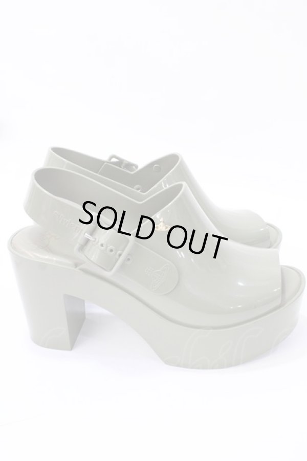 画像4: ヴィヴィアンウエストウッド×Melissa 中古 / MULE AD サンダル 24 カーキ  Y-25-09-07-067-sh-SZ-ZH (4)