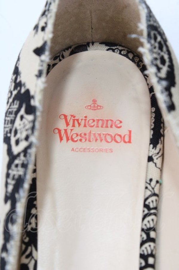 画像6: ヴィヴィアンウエストウッド 中古 / オペラシューズ 38 ベージュ  Y-25-09-07-068-sh-SZ-ZY (6)