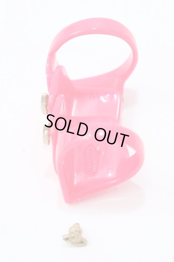 画像2: ヴィヴィアンウエストウッド 中古 / レジンアーマーリング M ピンク  Y-25-09-07-037-rg-SZ-ZY (2)