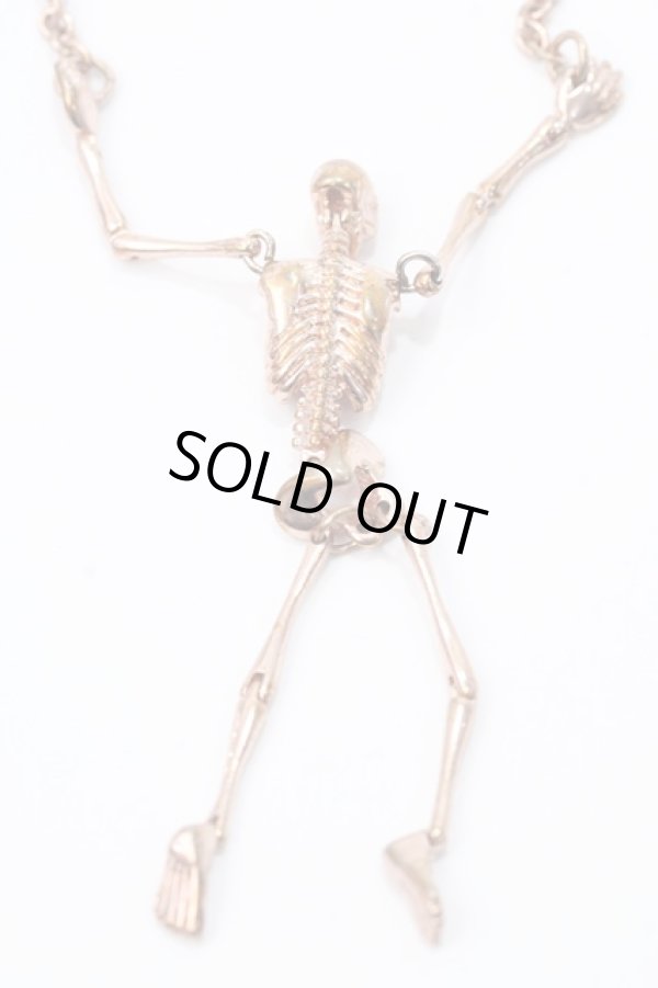 画像2: ヴィヴィアンウエストウッド 中古 / スケルトンネックレス  ピンクゴールド  Y-25-09-07-041-nl-SZ-ZY (2)