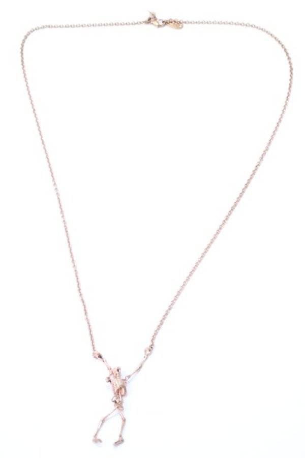 画像3: ヴィヴィアンウエストウッド 中古 / スケルトンネックレス  ピンクゴールド  Y-25-09-07-041-nl-SZ-ZY (3)