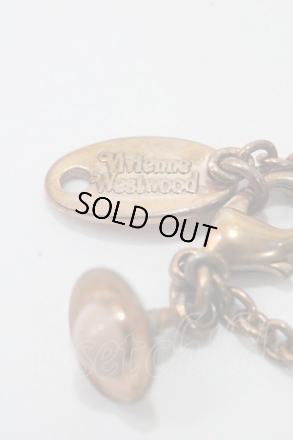 画像4: ヴィヴィアンウエストウッド 中古 / スケルトンネックレス  ピンクゴールド  Y-25-09-07-041-nl-SZ-ZY (4)