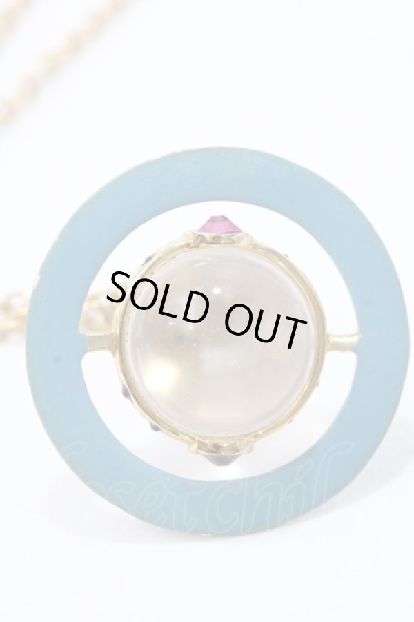 画像4: ヴィヴィアンウエストウッド 中古 / ブルーサテライトスモールオーブネックレス  ゴールド  Y-25-09-07-042-nl-SZ-ZY (4)