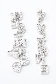 画像2: ヴィヴィアンウエストウッド 中古 / LETTER ピアス  シルバー  Y-25-09-07-045-ac-YM-ZY (2)