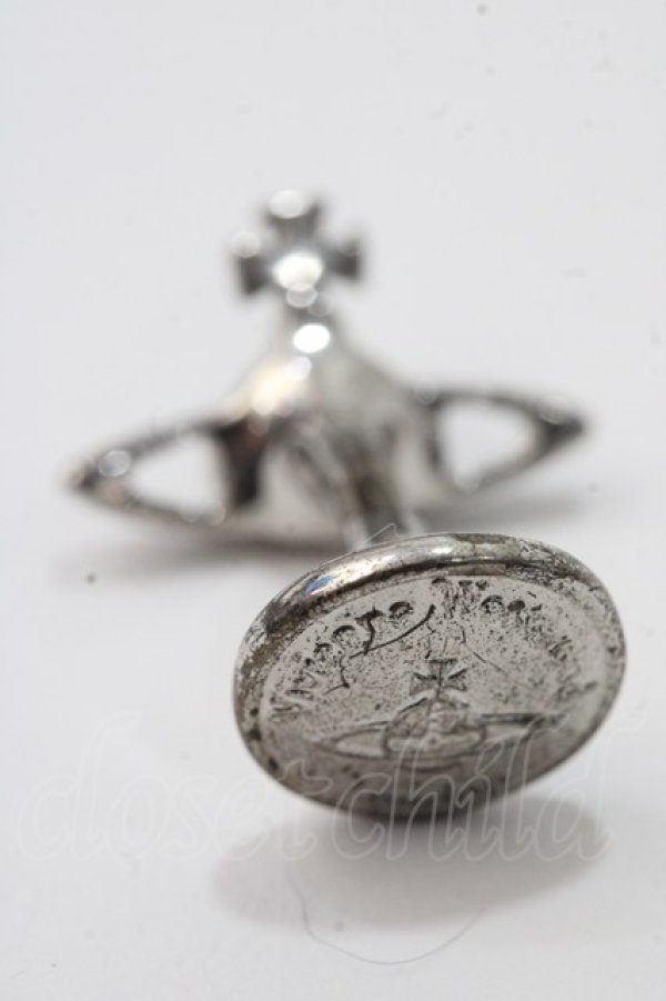 画像2: ヴィヴィアンウエストウッド 中古 / カフスボタン  シルバー  Y-25-09-07-046-ac-SZ-ZY (2)