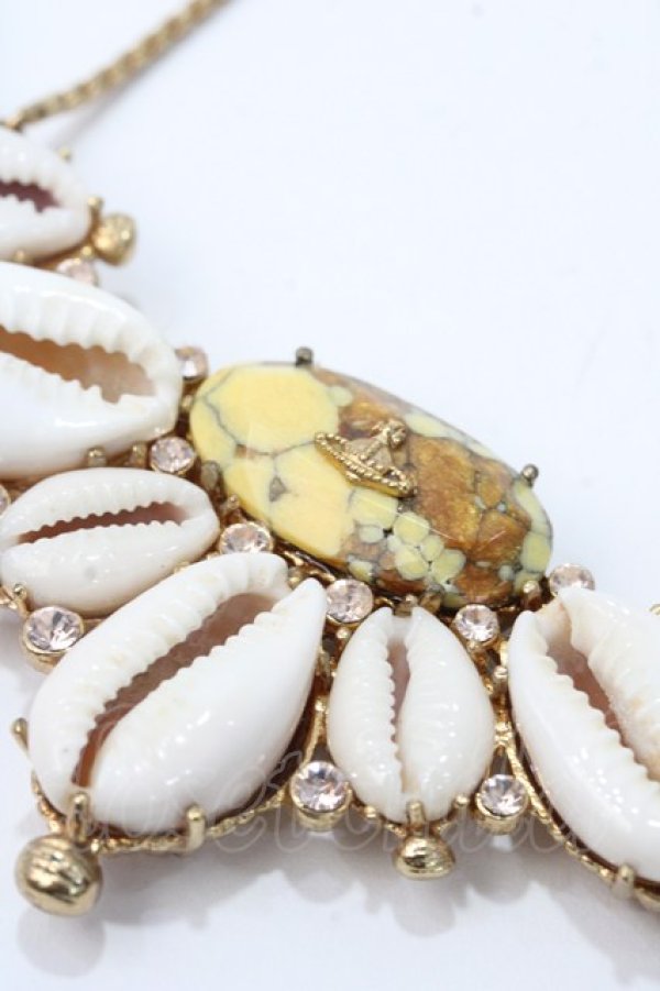 画像3: ヴィヴィアンウエストウッド 中古 / カウリーシェルペンダント - ゴールド  Y-25-09-07-048-er-AS-ZY (3)