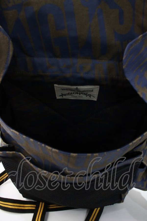 画像5: ANGLOMANIA 中古 / ロゴリュック  ブルー  Y-25-09-07-049-ba-SZ-ZY (5)