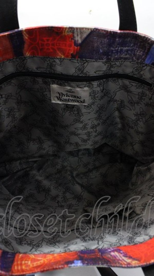 画像4: ヴィヴィアンウエストウッド 中古 / ユニオンジャックトートバッグ   Y-25-09-07-050-ba-SZ-ZY (4)