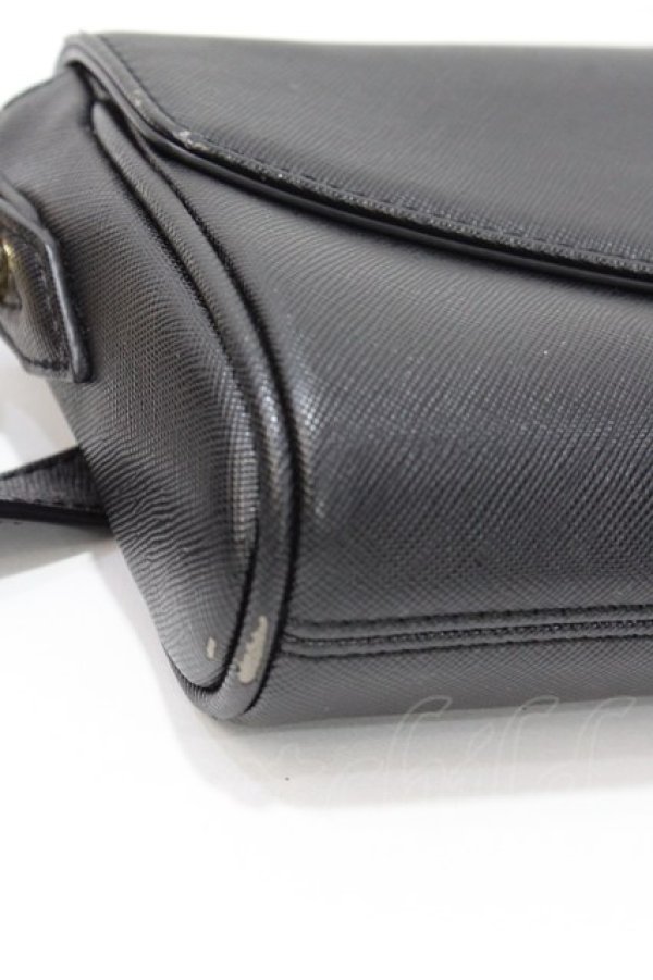 画像5: ANGLOMANIA 中古 / レザーショルダーバッグ  ブラック  Y-25-09-10-024-ba-SZ-ZY (5)