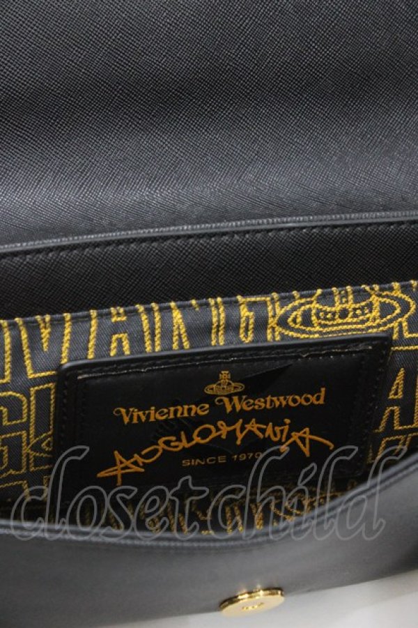 画像8: ANGLOMANIA 中古 / レザーショルダーバッグ  ブラック  Y-25-09-10-024-ba-SZ-ZY (8)