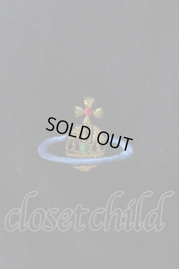 画像3: ヴィヴィアンウエストウッド 中古 / カラーオーブ刺繍カーディガン M ブラック  Y-25-09-10-028-to-SZ-ZY (3)