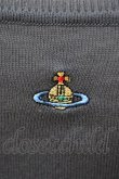 画像3: ヴィヴィアンウエストウッド 中古 / カラーオーブ刺繍半袖サマーニット M グレー  Y-25-09-10-029-to-SZ-ZY (3)