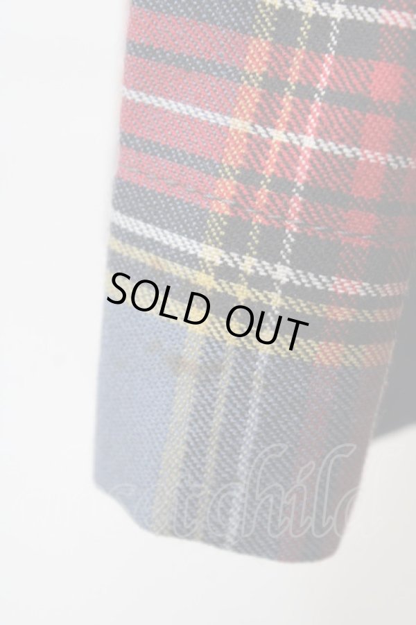 画像4: ヴィヴィアンウエストウッド 中古 / タータンチェック巻キスカート  ブルー  Y-25-09-10-034-sk-AS-ZY (4)