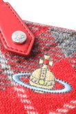 画像3: ヴィヴィアンウエストウッド 中古 / Tartan Wool Coin Purse  レッド  Y-25-09-10-007-gd-SZ-ZY (3)