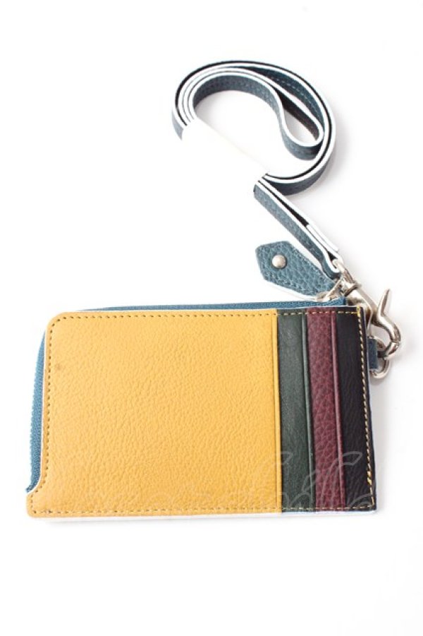 画像2: ヴィヴィアンウエストウッド 中古 / エッジカラー ネックホルダー カードケース  ターコイズブルー  Y-25-09-10-009-gd-SZ-ZY (2)