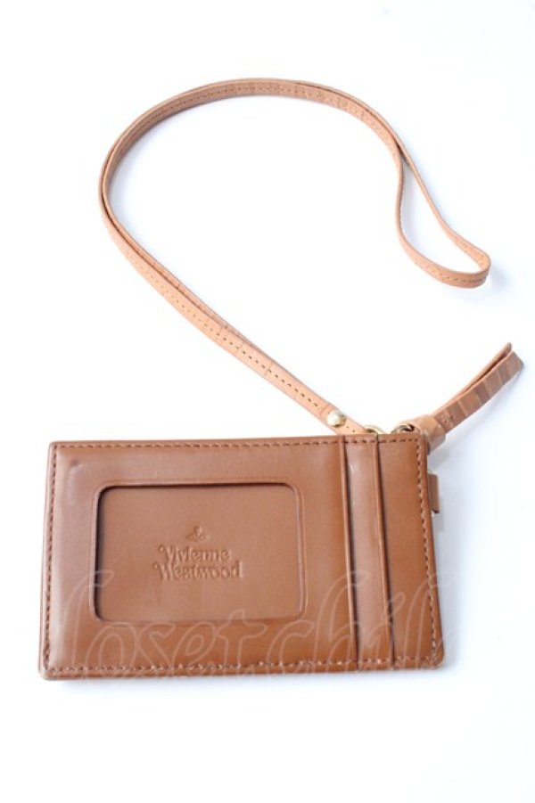 画像2: ヴィヴィアンウエストウッド 中古 / ブライダルボックスパスケース  キャメル  Y-25-09-10-011-gd-SZ-ZY (2)