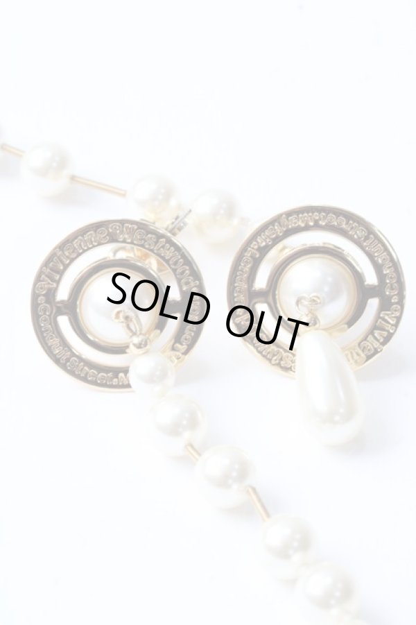 画像2: ヴィヴィアンウエストウッド 中古 / BROKEN PEARL EARRINGS  ゴールド  Y-25-09-10-002-er-SZ-ZY (2)