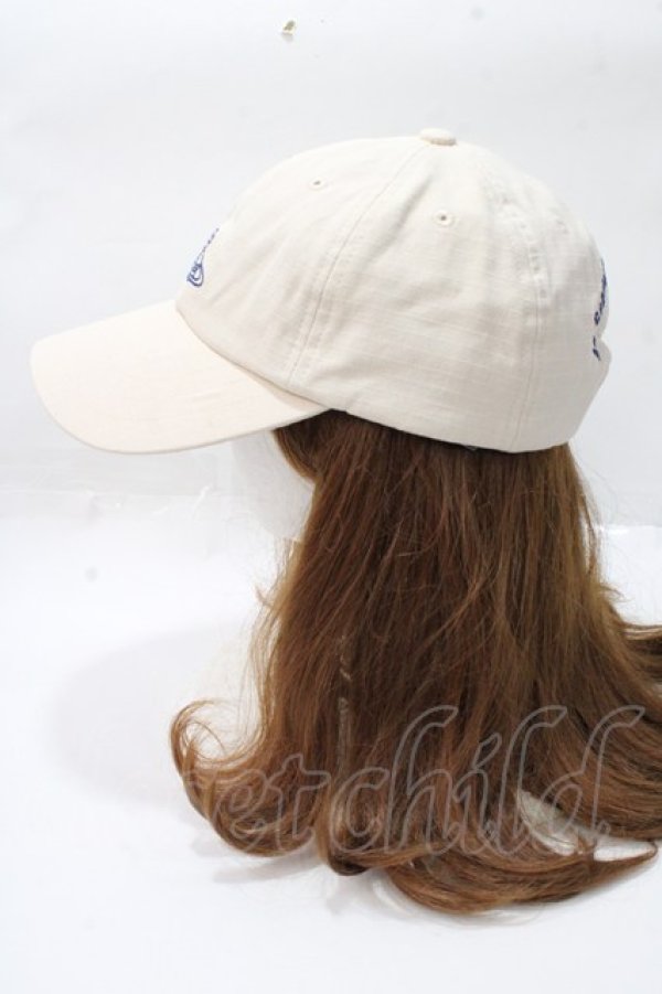 画像2: ヴィヴィアンウエストウッド 中古 / ラインオーブ刺繍キャップ  アイボリー  Y-25-09-10-019-ha-SZ-ZY (2)