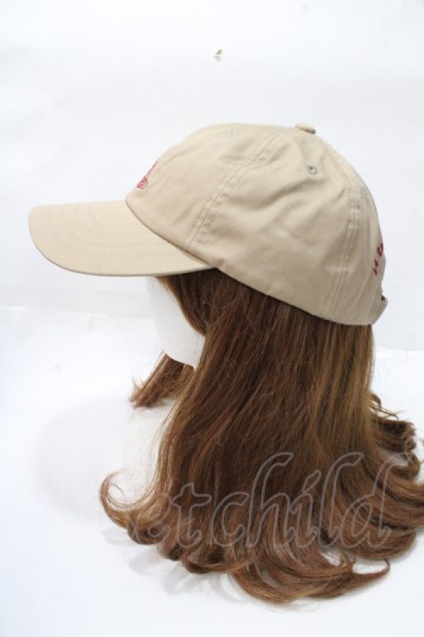画像2: ヴィヴィアンウエストウッド 中古 / ラインオーブ刺繍キャップ  ベージュ  Y-25-09-10-020-ha-SZ-ZY (2)