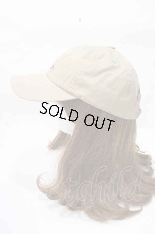 画像2: ヴィヴィアンウエストウッド 中古 / ラインオーブ刺繍キャップ  ベージュ  Y-25-09-10-020-ha-SZ-ZY (2)