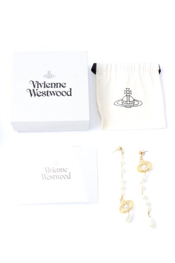 画像5: ヴィヴィアンウエストウッド 中古 / BROKEN PEARL EARRINGS  ゴールド  Y-25-09-10-002-er-SZ-ZY (5)