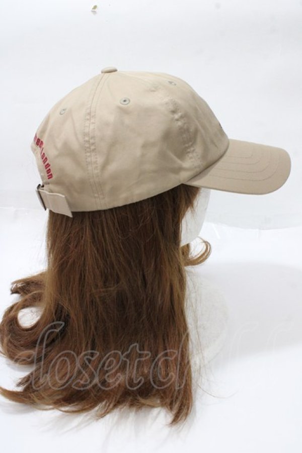 画像4: ヴィヴィアンウエストウッド 中古 / ラインオーブ刺繍キャップ  ベージュ  Y-25-09-10-020-ha-SZ-ZY (4)