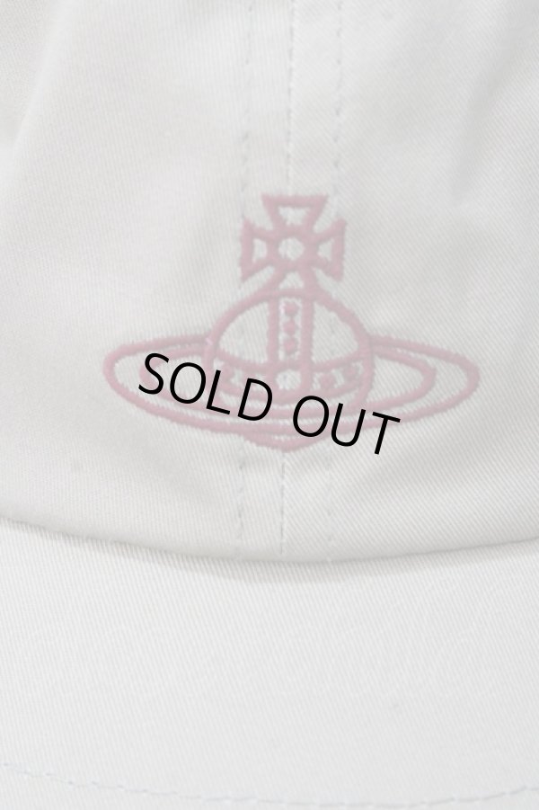 画像5: ヴィヴィアンウエストウッド 中古 / ラインオーブ刺繍キャップ  ベージュ  Y-25-09-10-020-ha-SZ-ZY (5)