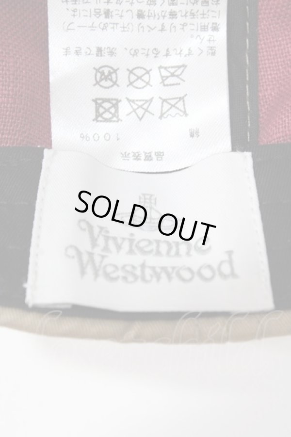 画像6: ヴィヴィアンウエストウッド 中古 / ラインオーブ刺繍キャップ  ベージュ  Y-25-09-10-020-ha-SZ-ZY (6)