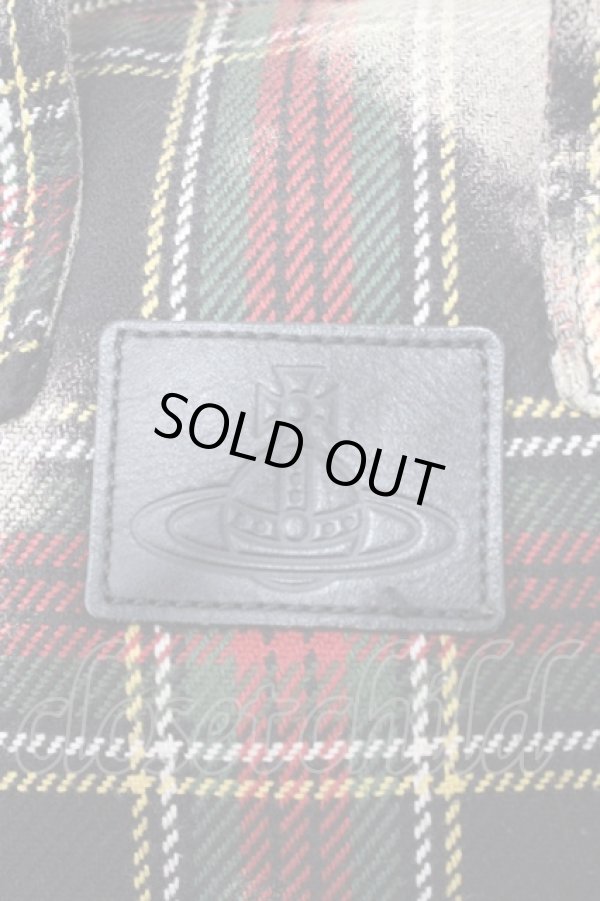 画像3: ヴィヴィアンウエストウッド 中古 / MIST CHECK ドラムバッグ  グリーン  Y-25-09-10-022-ba-SZ-ZY (3)