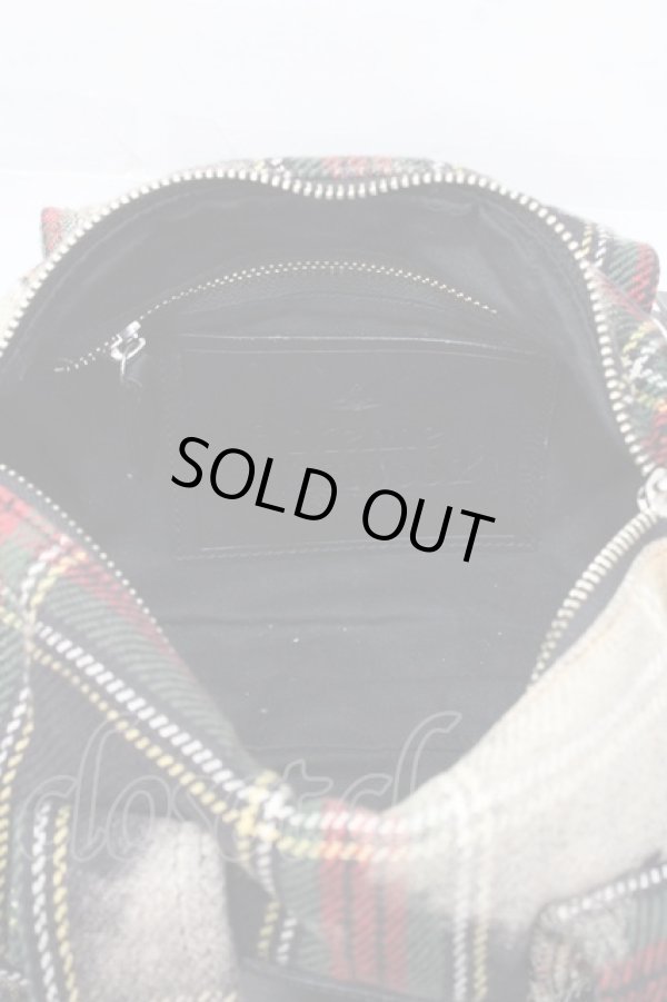 画像5: ヴィヴィアンウエストウッド 中古 / MIST CHECK ドラムバッグ  グリーン  Y-25-09-10-022-ba-SZ-ZY (5)