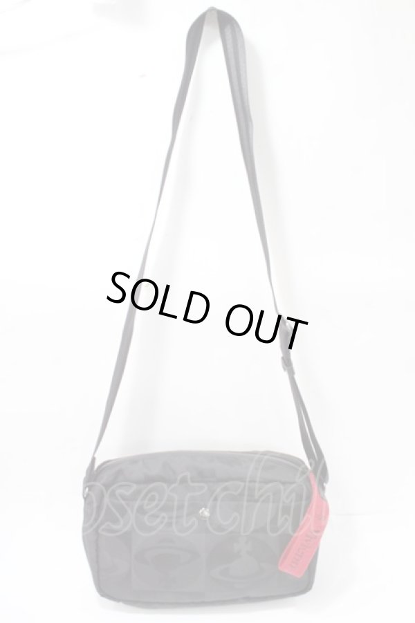 画像2: ヴィヴィアンウエストウッド 中古 / チェッカーORBショルダーバッグ  ブラック  Y-25-09-10-023-ba-SZ-ZY (2)