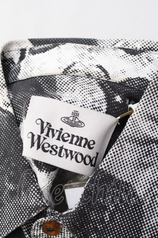 画像5: ヴィヴィアンウエストウッド 中古 / パペットプリントクラシックシャツ 44 ブラック×ホワイト  Y-25-09-17-030-bl-IG-ZY (5)