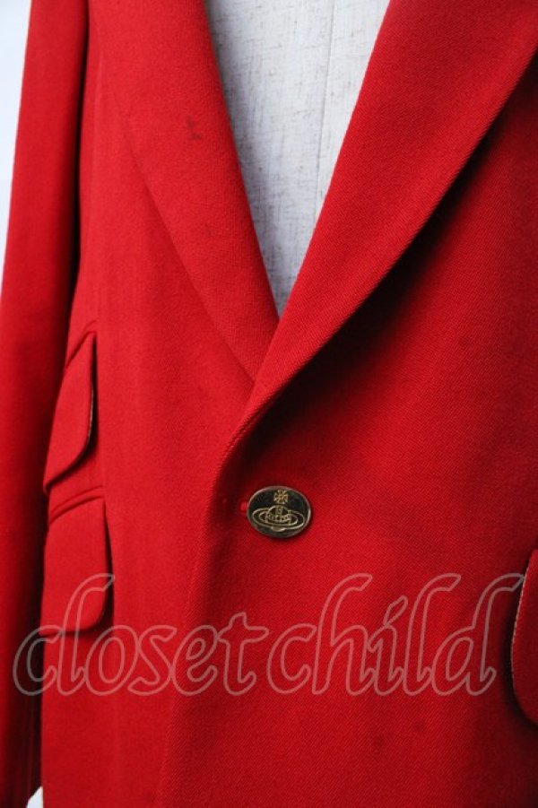 画像4: ヴィヴィアンウエストウッド 中古 / ベッティーナジャケット 38 レッド  Y-25-09-17-036-jc-AS-ZY (4)