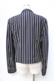 画像3: ヴィヴィアンウエストウッド MAN 中古 / ストライプショートナポレオンジャケット 46 ネイビー系  Y-25-09-17-037-jc-YM-ZY (3)