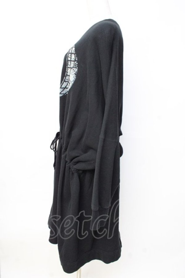 画像2: ANGLOMANIA 中古 / ワールドオーブBIGスウェット 38 ブラック  Y-25-09-17-039-op-SZ-ZY (2)