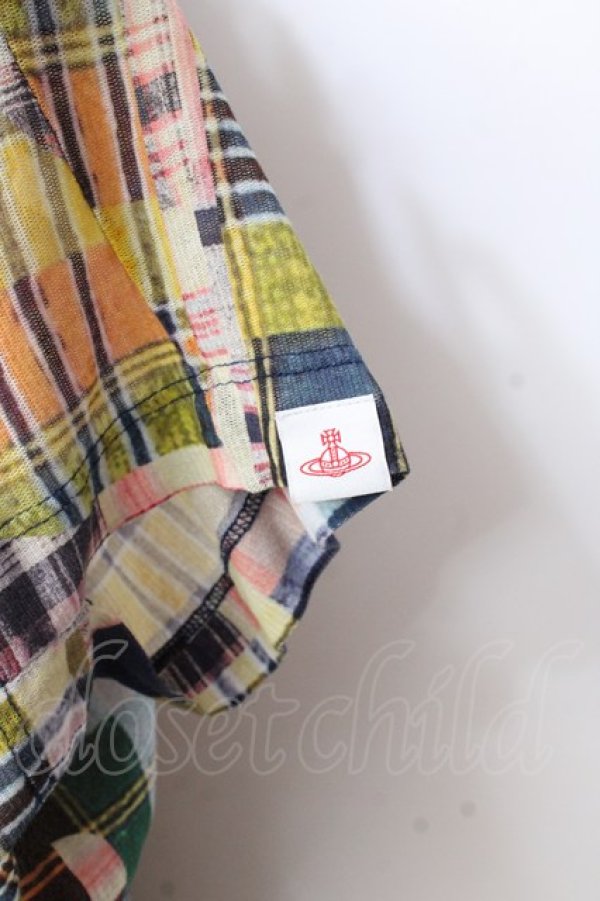 画像4: ヴィヴィアンウエストウッド 中古 / レタープリント スラッシュドレス 00 カラフル  Y-25-09-17-042-op-SZ-ZY (4)