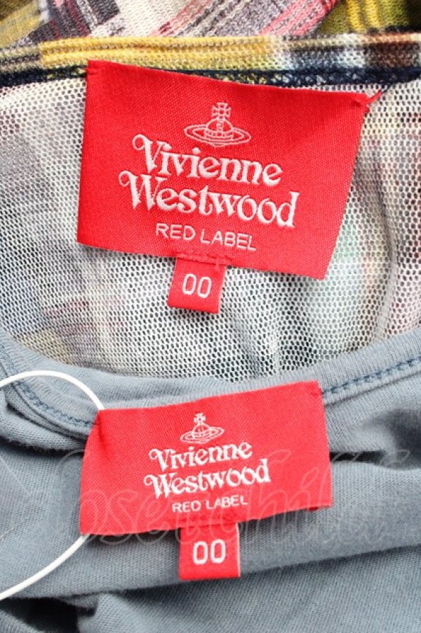 画像7: ヴィヴィアンウエストウッド 中古 / レタープリント スラッシュドレス 00 カラフル  Y-25-09-17-042-op-SZ-ZY (7)