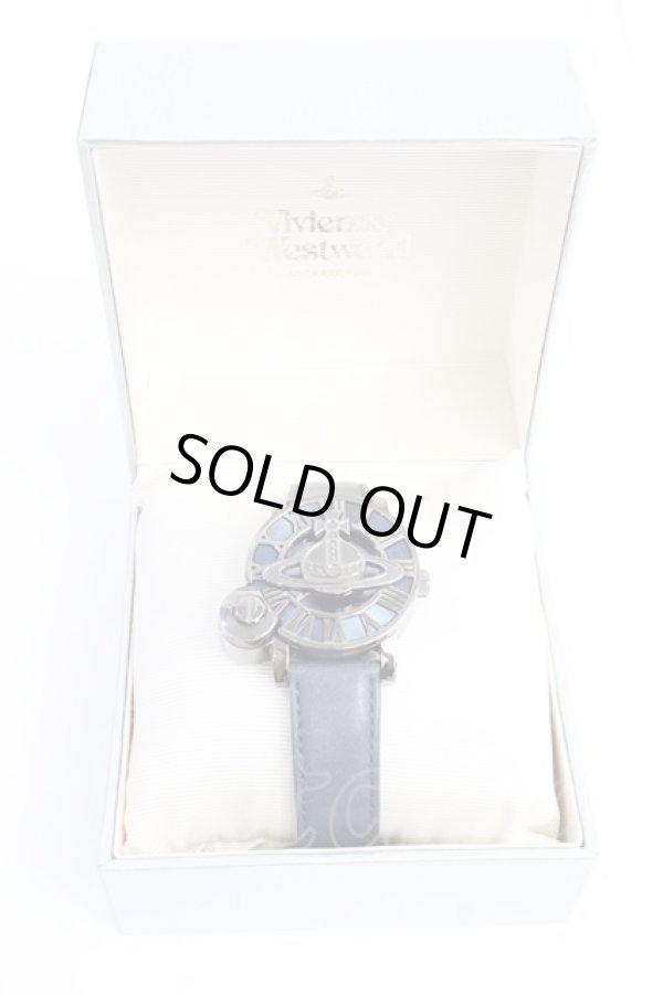 画像2: ヴィヴィアンウエストウッド 中古 / CAGE ウォッチ  ネイビー  Y-25-09-17-001-ac-SZ-ZY (2)