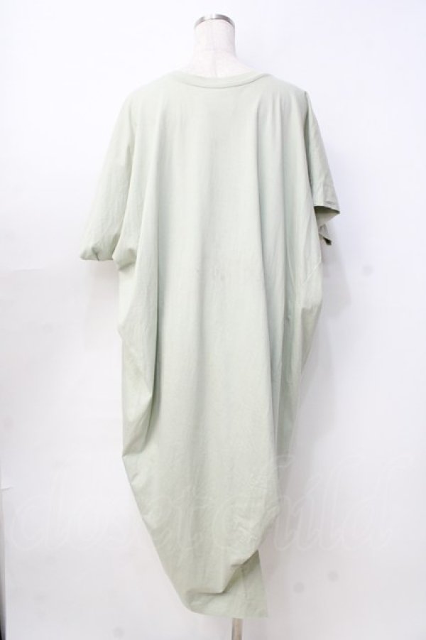 画像3: ヴィヴィアンウエストウッド 中古 / オーガニックコットン天竺BLCW HEARTドレープワンピース  ミント  Y-25-09-17-047-op-IG-ZY (3)