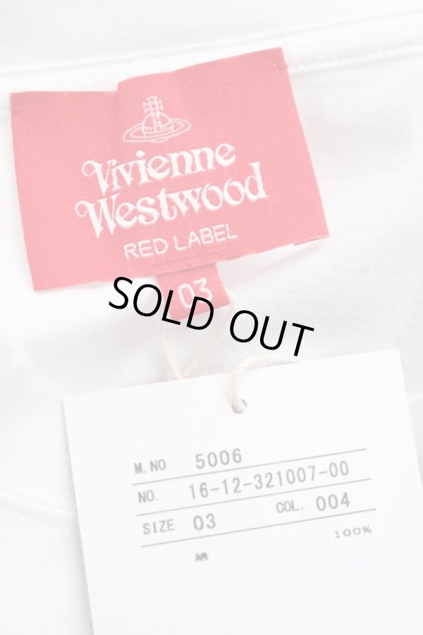 画像5: ヴィヴィアンウエストウッド 中古 / バイカーオーブプリントカットソー 03 ホワイト  Y-25-09-17-050-to-YM-ZY (5)