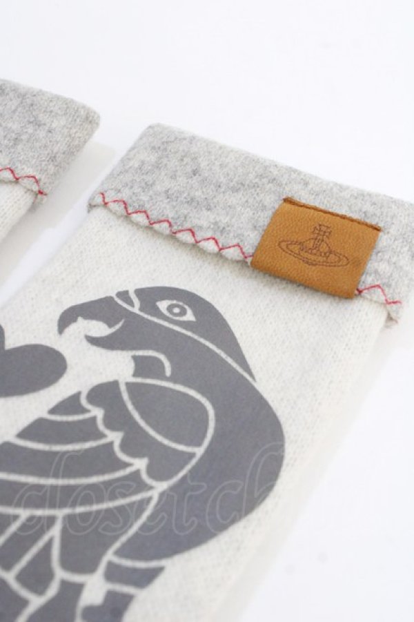 画像3: ヴィヴィアンウエストウッド 中古 / TWIN EAGLES フィンガーレス手袋  オフホワイト  Y-25-09-17-005-gd-SZ-ZY (3)