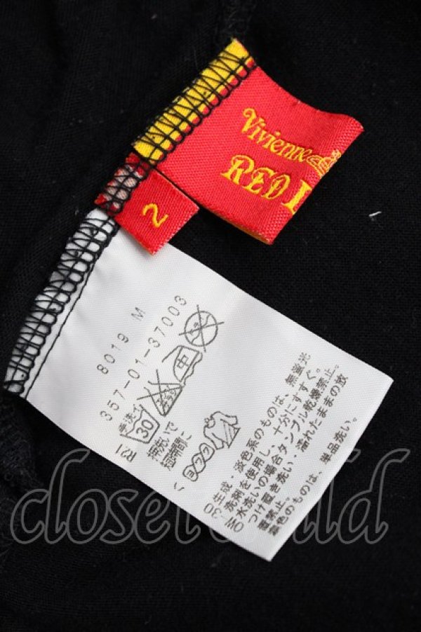 画像7: ヴィヴィアンウエストウッド 中古 / ローズプリント変形Ｔシャツ 2 黒  Y-25-09-17-052-to-SZ-ZY (7)