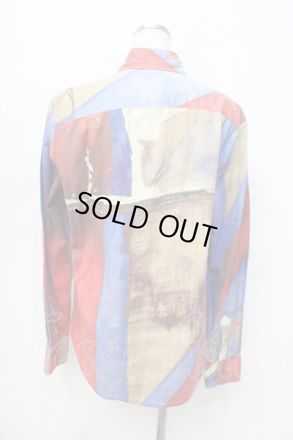 画像3: ヴィヴィアンウエストウッド MAN 中古 / UNION JACK OSSIE SHIRT シャツ 46 マルチ  Y-25-09-17-055-bl-IG-ZY (3)