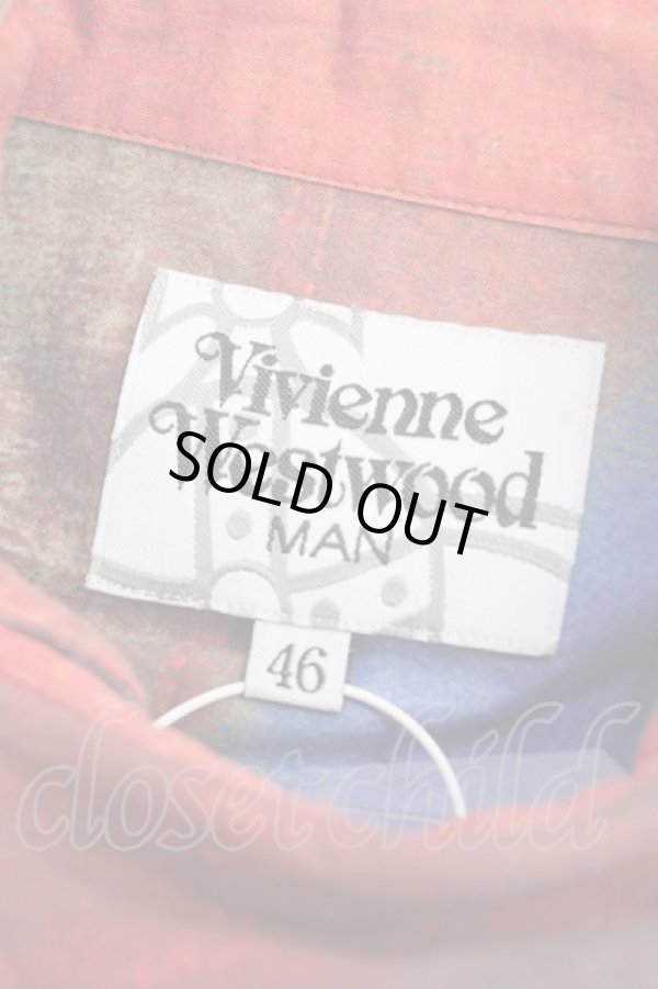画像5: ヴィヴィアンウエストウッド MAN 中古 / UNION JACK OSSIE SHIRT シャツ 46 マルチ  Y-25-09-17-055-bl-IG-ZY (5)